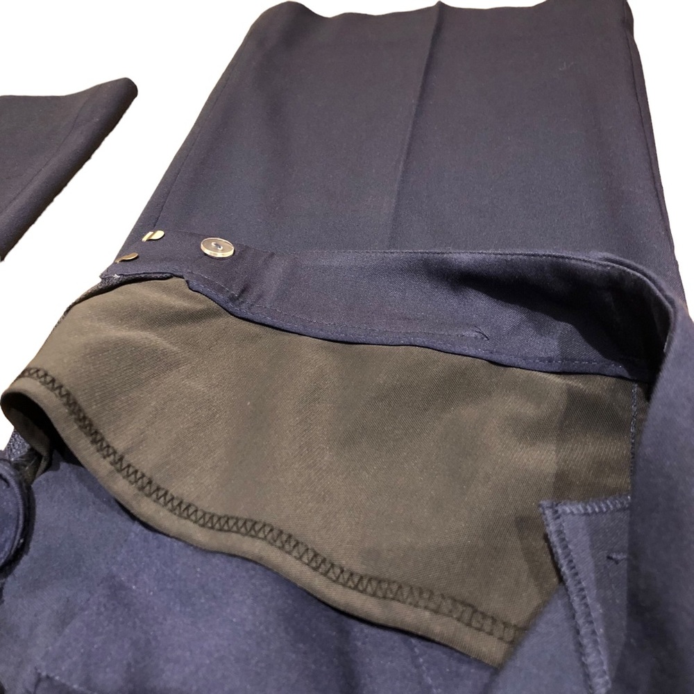Chico’s NEW So Slimming Flare Leg Trousers 14 Regular Navy Blue NWT - Picture 8 of 12